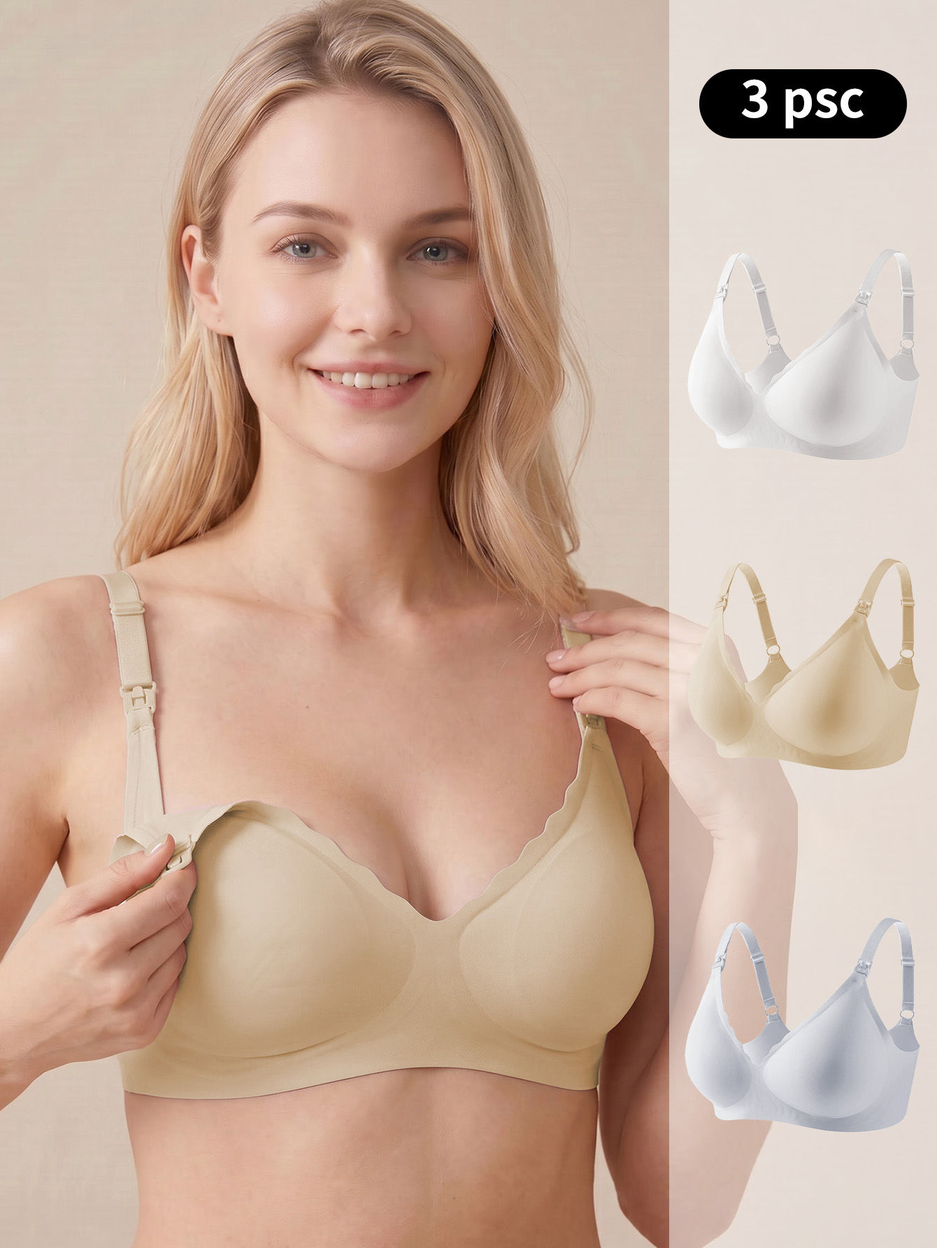 Multi Pack Underwear - Hamilelik ve Emzirme Sütyeni 3'lü Paket,