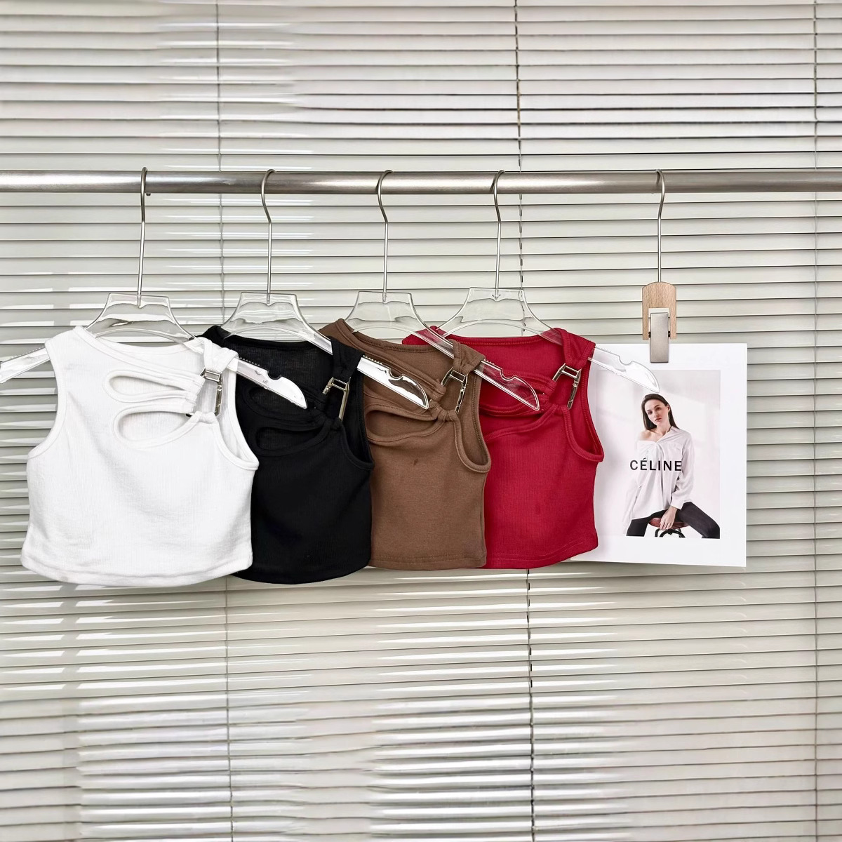 Tank Top Ribbed - Çocuk Kız Kolsuz Nervürlü Kırpılmış Atletler