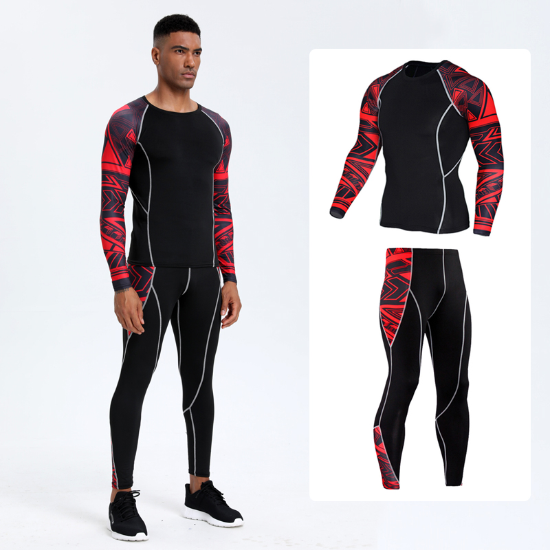 T Shirt Tight Fit - Erkek PRO Spor Fitness Takımı: Çabuk