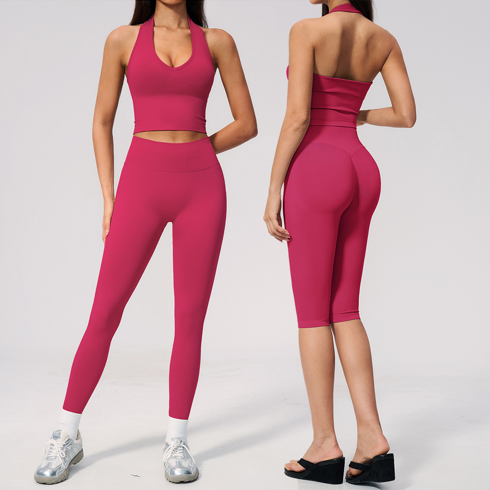 Compression Shorts Athletes - Dikişsiz Yoga kıyafeti 2 adet kadın