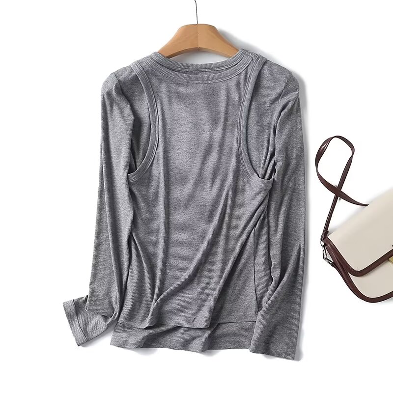 Tank Top Ribbed - Dave & Di uzun kollu tişörtleri