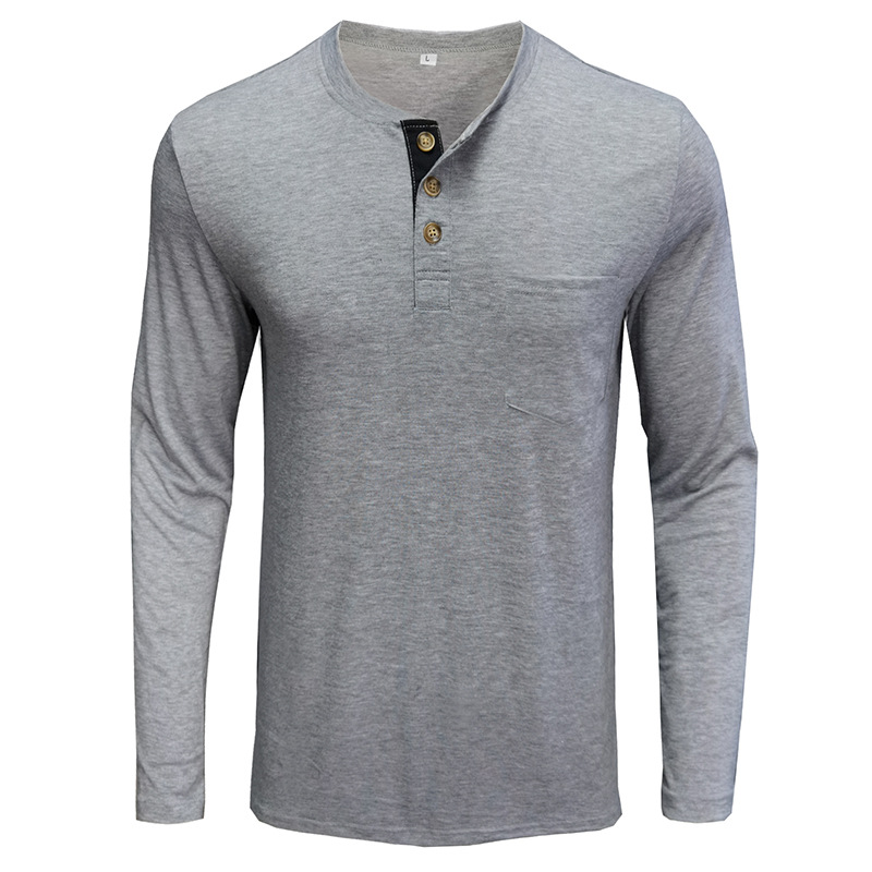 Erkek Uzun Kollu Henley Stil T - Undershirt Crew Neck incelemesi ve fiyatı