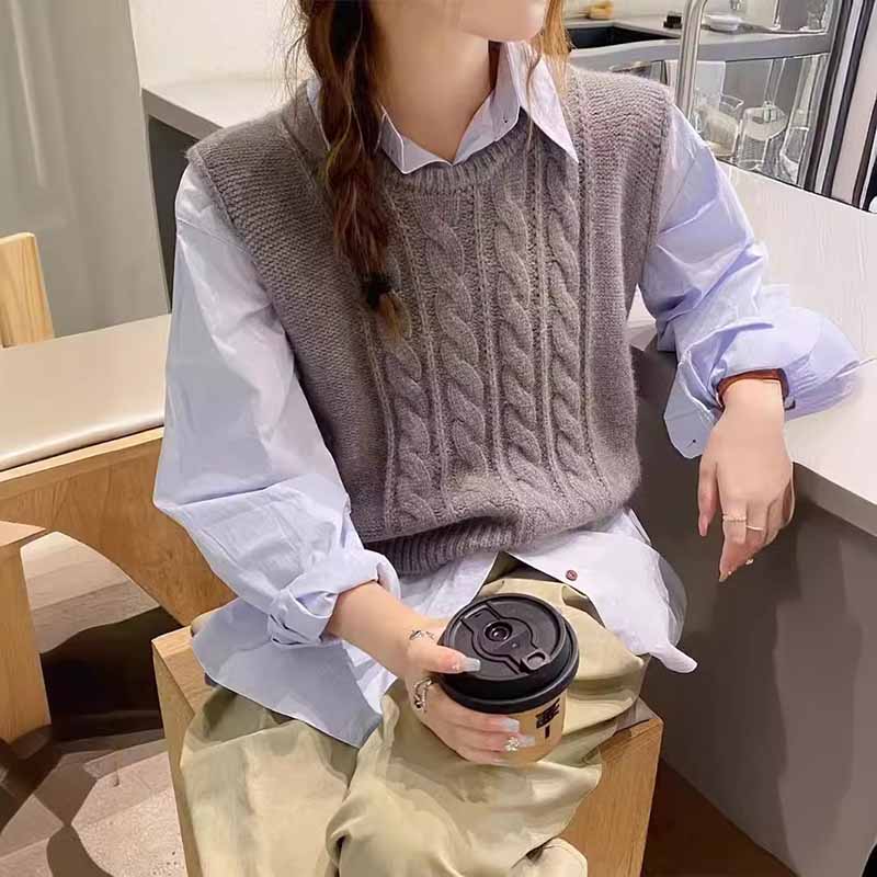 2025 Yeni O-Yaka Örme Yelek Ka - Sleeveless Undershirt incelemesi ve fiyatı