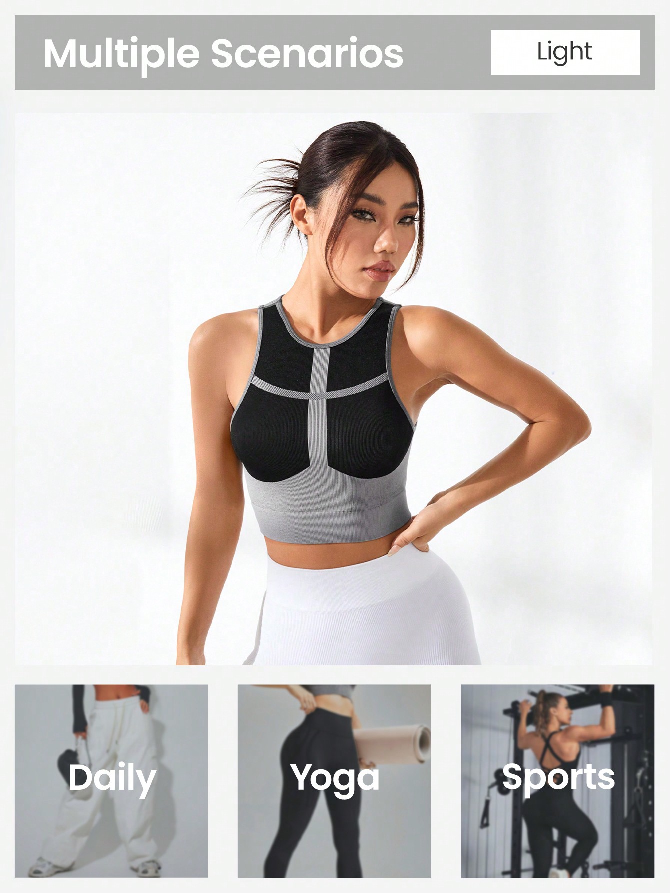 Kadınlar Renk Bloklu Çapraz Ba - Tank Top Ribbed incelemesi ve fiyatı