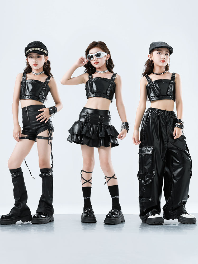 Çocuk Kpop Hip Hop Giyim Siyah - Suspender Tank Top incelemesi ve fiyatı